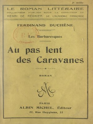 cover image of Au pas lent des caravanes